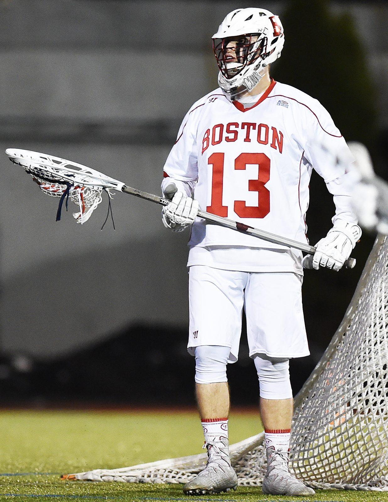 Goaltender Christian Carson-Banister has a career .557 save percentage and a 9.36 goals-against average.PHOTO BY MADDIE MALHOTRA/ DAILY FREE PRESS STAFF