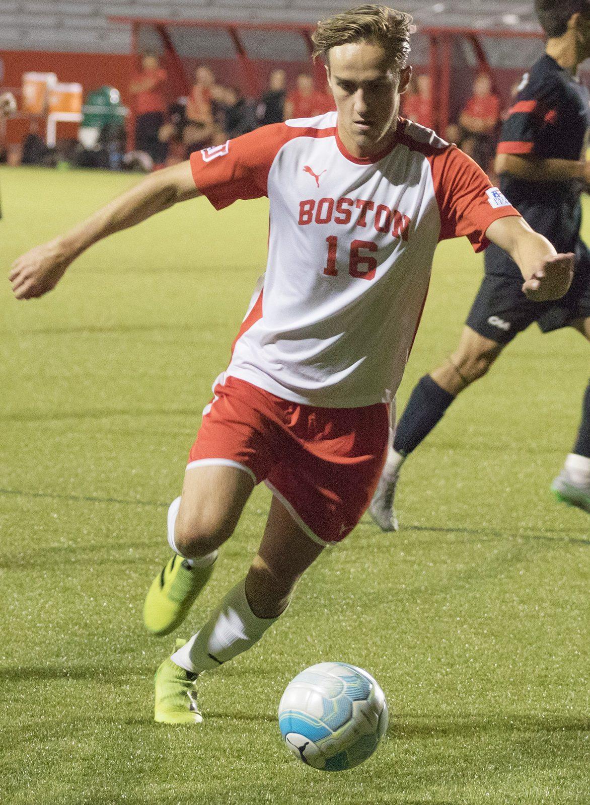 Sophomore Nicki Wieners was BU's goal-scoring hero against Navy. PHOTO BY JUSTIN HAWK/ DAILY FREE PRESS STAFF 