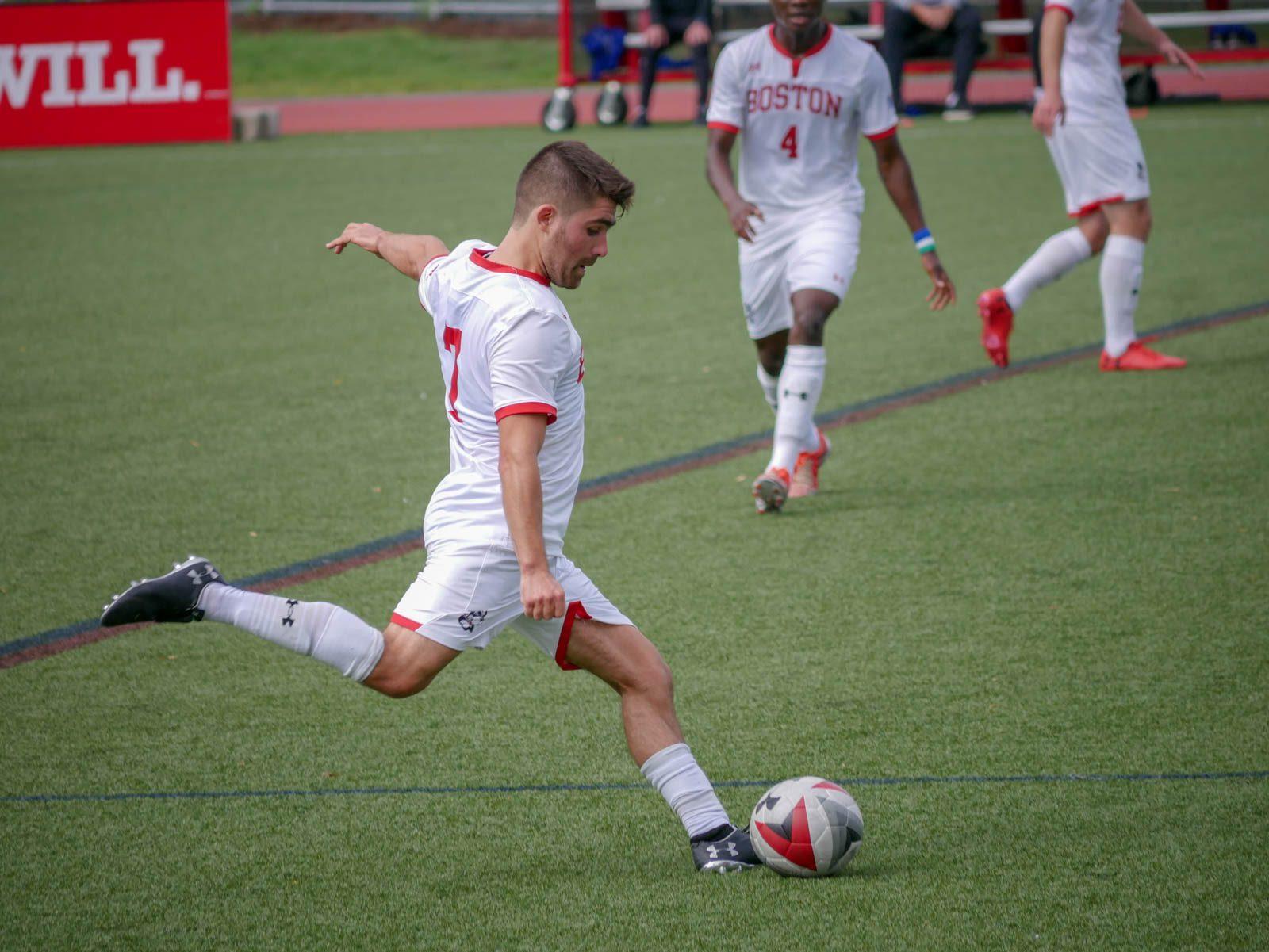 Return to Nickerson results in 2-1 victory against American for men’s soccer