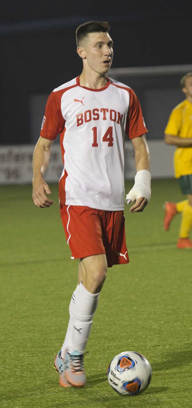 Boston University will miss Anthony Viteri's both as a player and as a leader. PHOTO BY SARAH SILBIGER/DFP FILE PHOTO