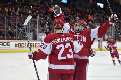 BU has won its last four conference clashes. PHOTO BY MADDIE MALHOTRA/ DAILY FREE PRESS STAFF 