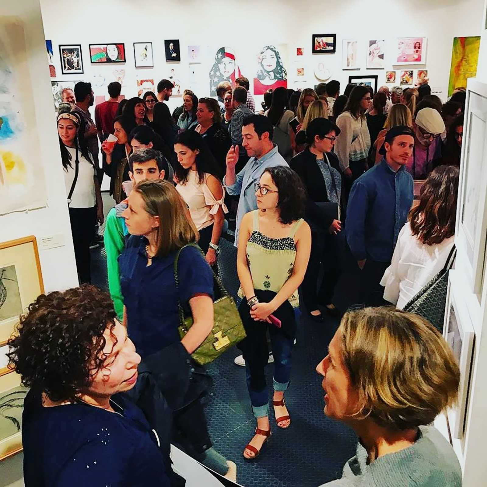 The Nasty Women Boston Art Show raised funds for Color of Change and Planned Parenthood at Laconia Gallery in the South End Sept. 1-10. PHOTO COURTESY ALBERTA CHU