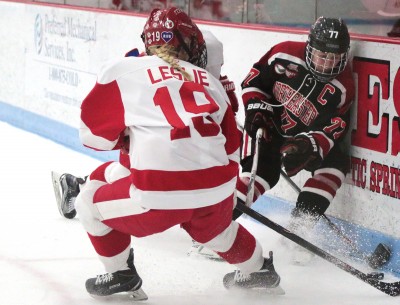 Northeastern's Kendall Coyne has the most points in the country. PHOTO BY KELSEY CRONIN/DAILY FREE PRESS STAFF
