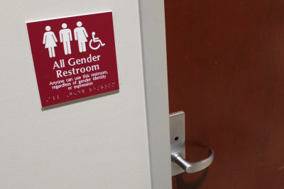 The first gender-neutral bathrooms have been added to Boston University’s Questrom School of Business. PHOTO BY L.E. CHARLES/DAILY FREE PRESS STAFF