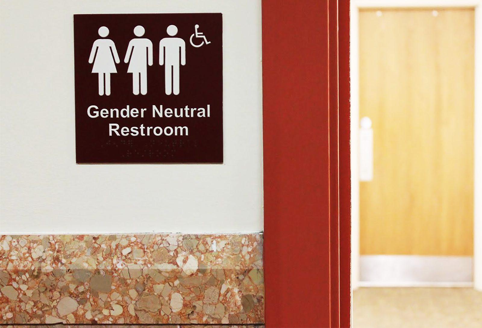 Two Boston University students start a petition, advocates for gender neutral bathrooms at the Boston University Community Service Center, which would be the only gender neutral bathrooms in the George Sherman Union. PHOTO BY ABIGAIL FREEMAN/ DAILY FREE PRESS STAFF