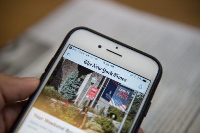 The College of Communication has partnered with The New York Times to provide free Times digital access to for all COM students, faculty and staff. PHOTO ILLUSTRATION BY MADDIE MALHOTRA/ DAILY FREE PRESS STAFF