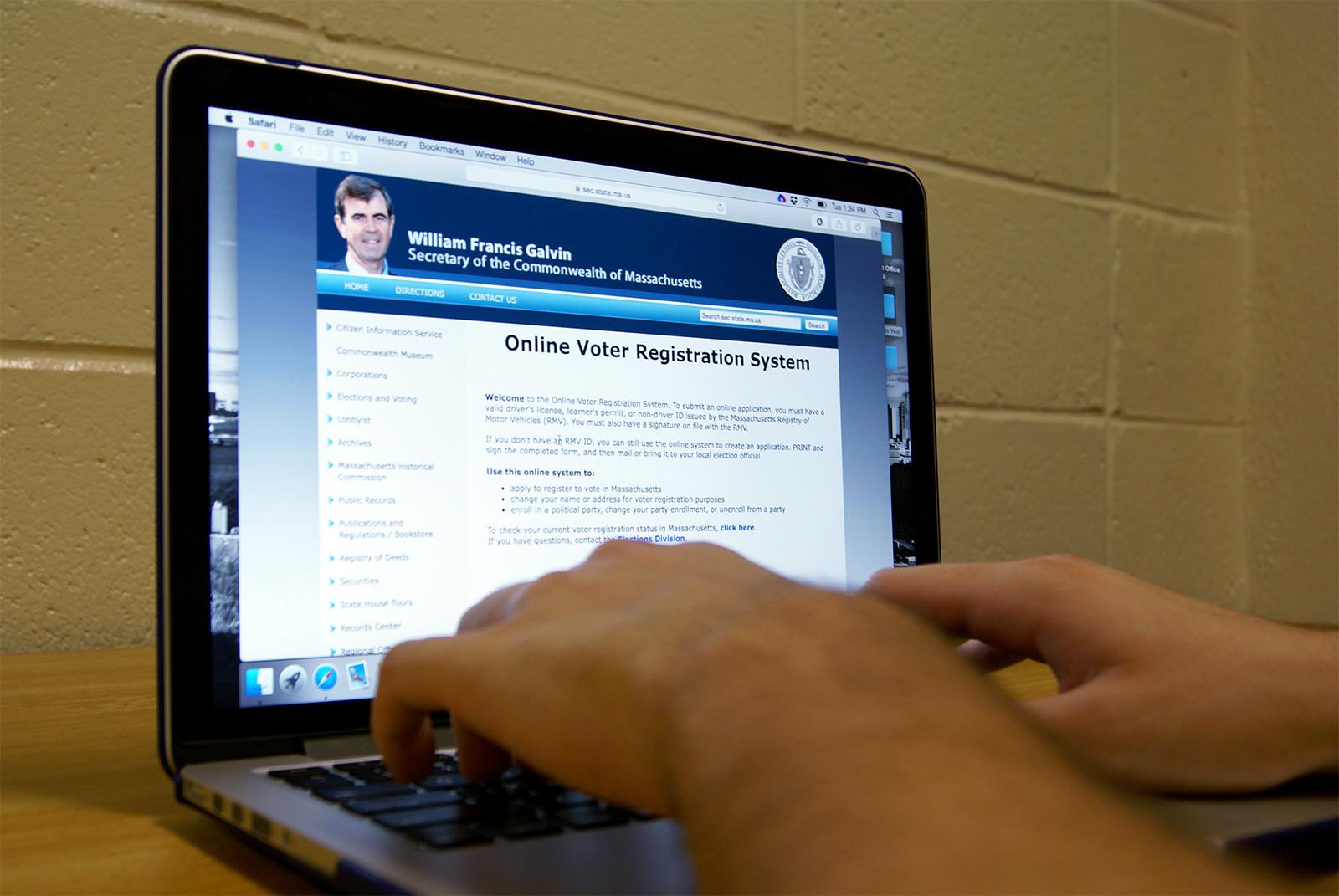 Few college students register to vote in Massachusetts because it is difficult to switch official residency forms to another state. PHOTO ILLUSTRATION BY JAKE FRIEDLAND/DAILY FREE PRESS STAFF