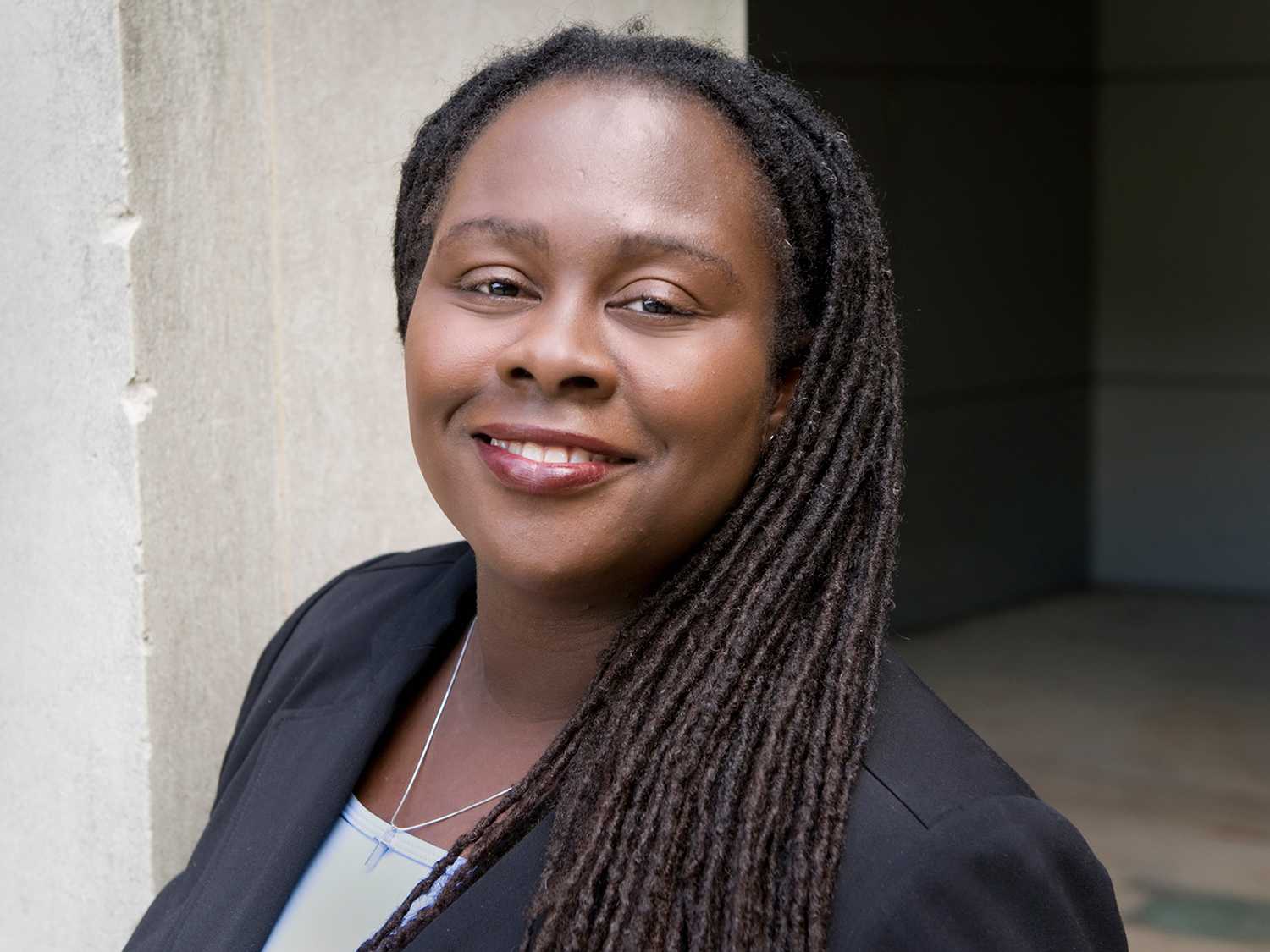 Angela Onwuachi-Willig, a scholar of racial and gender inequality, has been tapped to head the BU School of Law. Formerly a Chancellor’s Professor of Law at UC Berkeley School of Law, she cites BU School of Law’s "history of access and diversity” as a deciding factor in her choice to become dean. PHOTO COURTESY OF ONWUACHI-WILLIG.