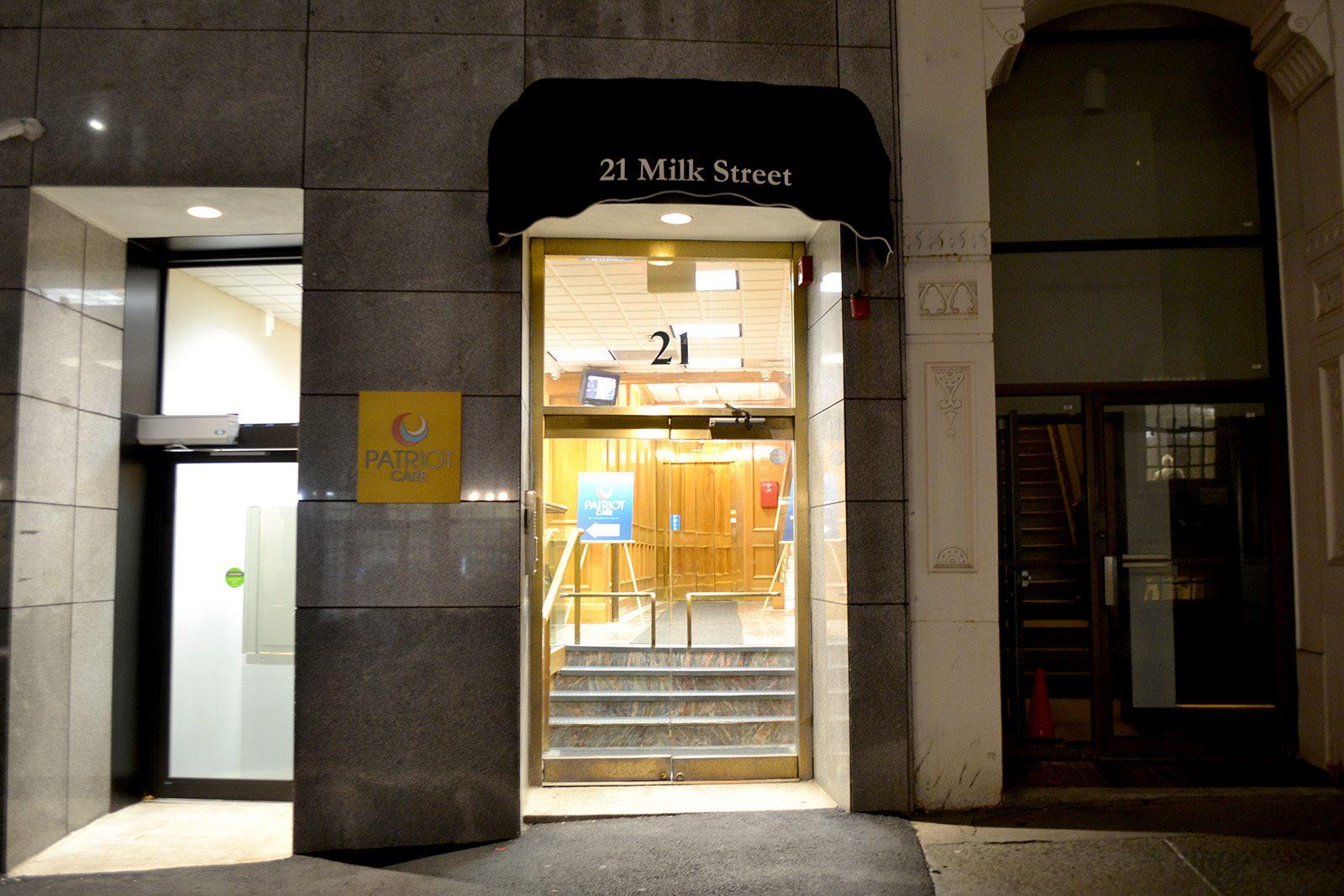 Patriot Care on Milk Street in Boston was the first medical marijuana dispensary in Boston. Lawmakers are looking to potentially alter the referendum that was approved as Ballot Question 4. PHOTO BY CHLOE GRINBERG/ DAILY FREE PRESS STAFF