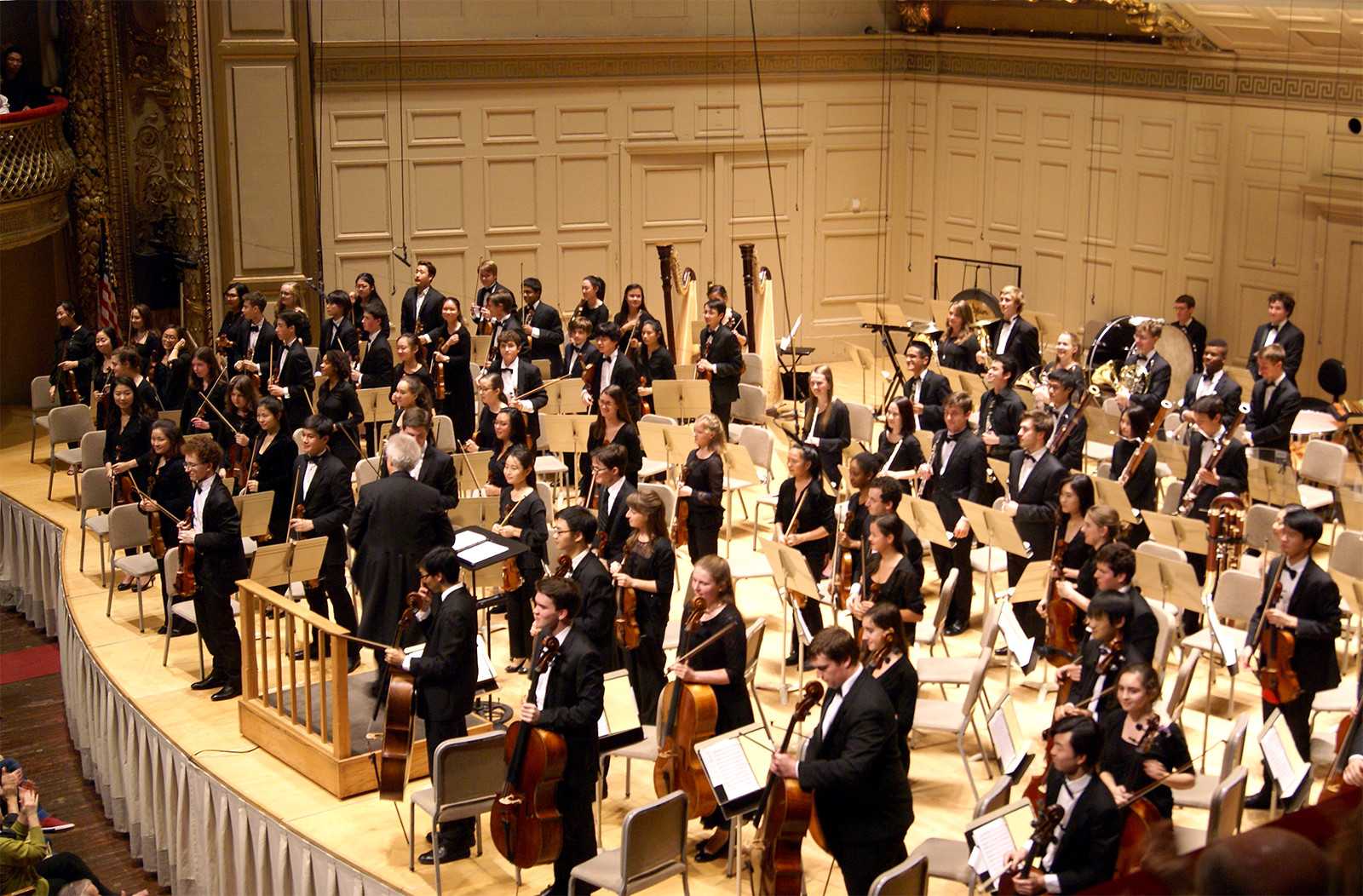 The Boston Philharmonic Youth Orchestra, ages 12 to 21, performed Monday evening. PHOTO BY JAKE FRIEDLAND/DAILY FREE PRESS STAFF