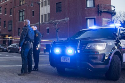 At the third New England Regional Gun Violence Meeting Wednesday, Boston Mayor Martin Walsh, along with Boston Police Department Commissioner William Evans, announced that heightened measures will be taken to fight gun violence. PHOTO BY SARAH SILBIGER/DAILY FREE PRESS STAFF