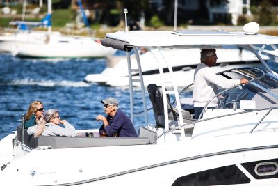 people on a sailboat in newburyport