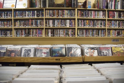Planet Records offers new and vintage vinyl records, CDs and DVDs. PHOTO BY LEXI PLINE/DAILY FREE PRESS STAFF