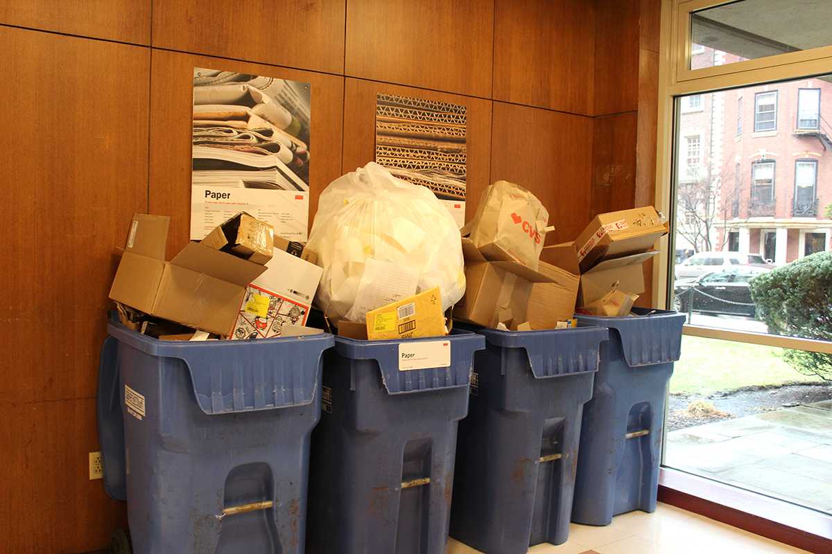Boston University student Ryan Pagois started an online petition urging for more recycling options at The Towers residence hall. RACHEL SHARPLES/ DAILY FREE PRESS STAFF