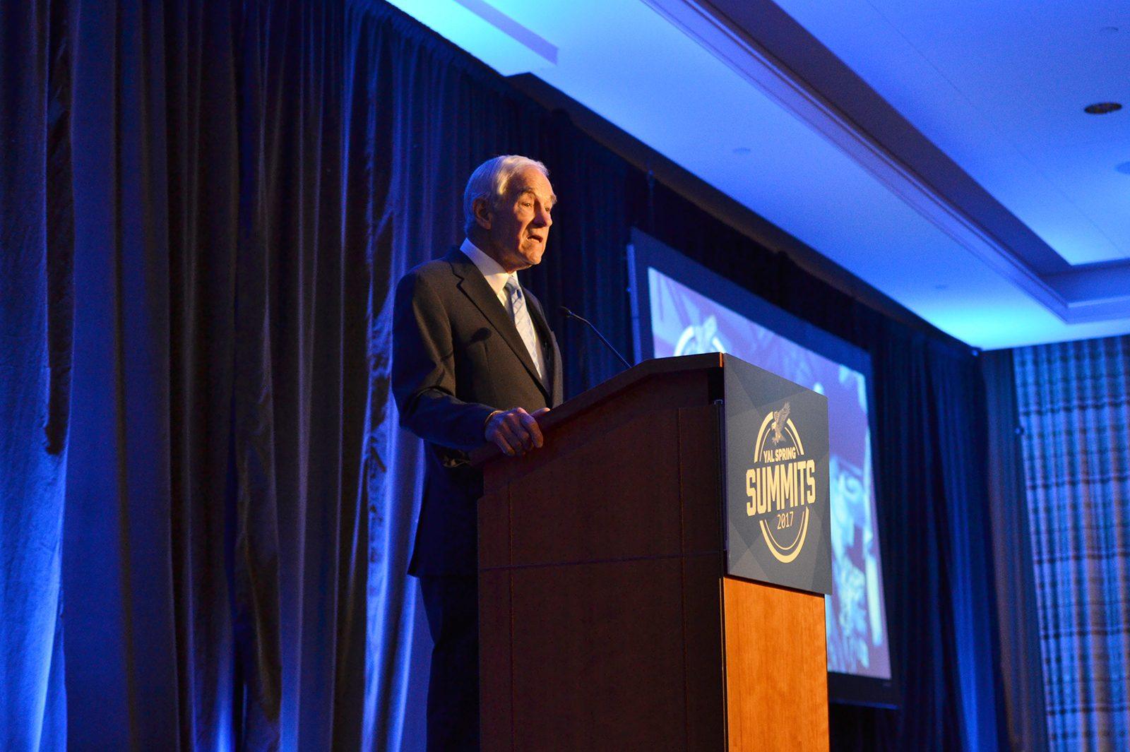 Young Americans for Liberty hosts a conference of guest speakers, including Ron Paul, on Saturday at the Seaport World Trade Center to discuss libertarian politics. PHOTO BY CHLOE GRINBERG/ DAILY FREE PRESS STAFF