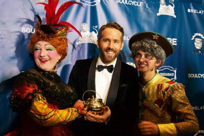 Ryan Reynolds accepts the Hasty Pudding Theatricals’ 2017 Man of the Year award Friday in Cambridge. PHOTO BY OLIVIA FALCIGNO/ DAILY FREE PRESS STAFF