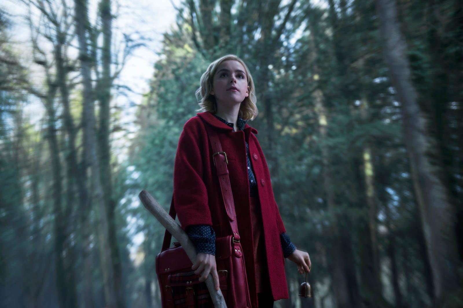 Kiernan Shipka in Netflix’s “Chilling Adventures of Sabrina.” COURTESY OF DIYAH PERA/ NETFLIX