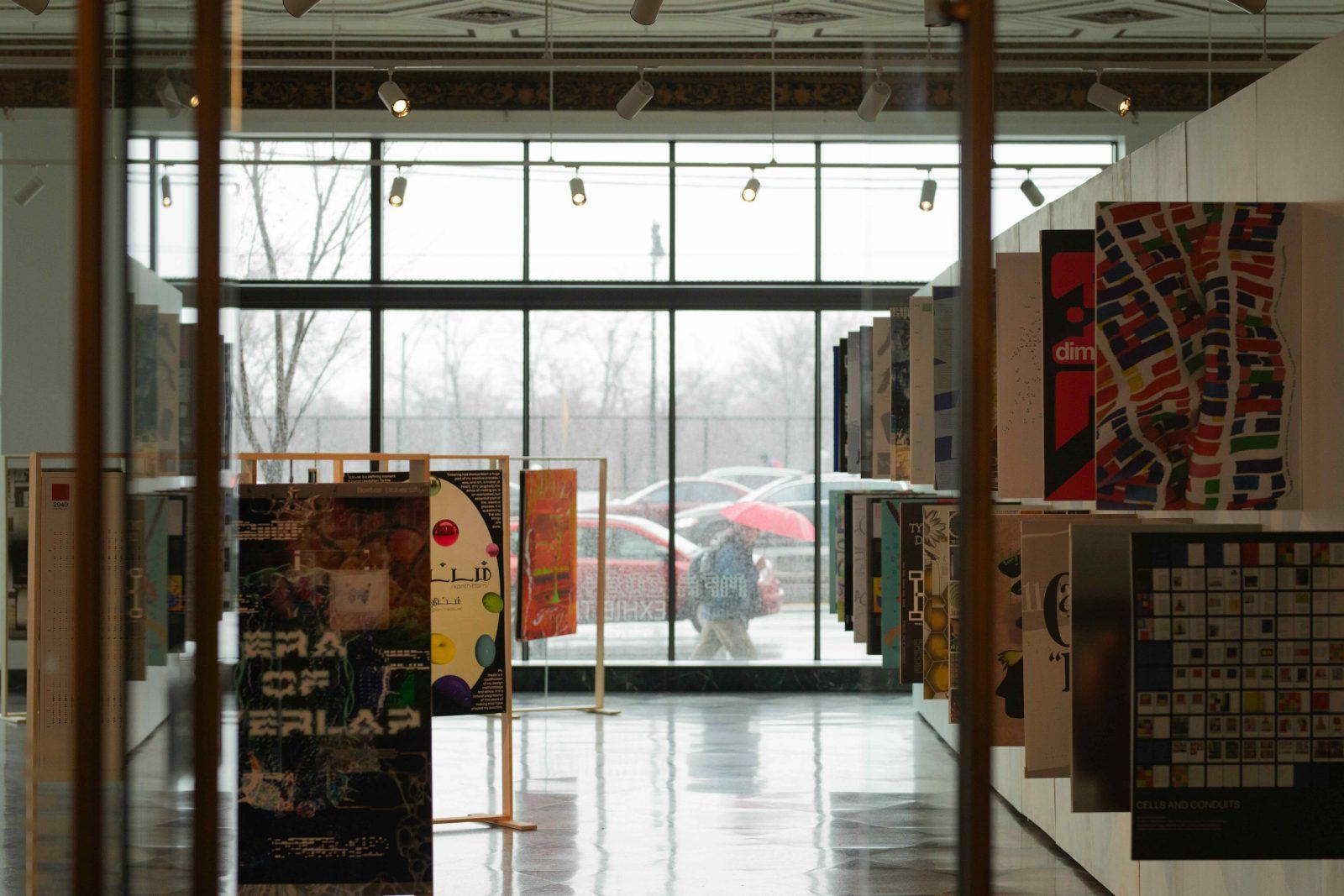 The Visual Narrative Thesis Exhibition at the Commonwealth Gallery in the MFA. ZACH SCHWARTZ/DFP PHOTOGRAPHER