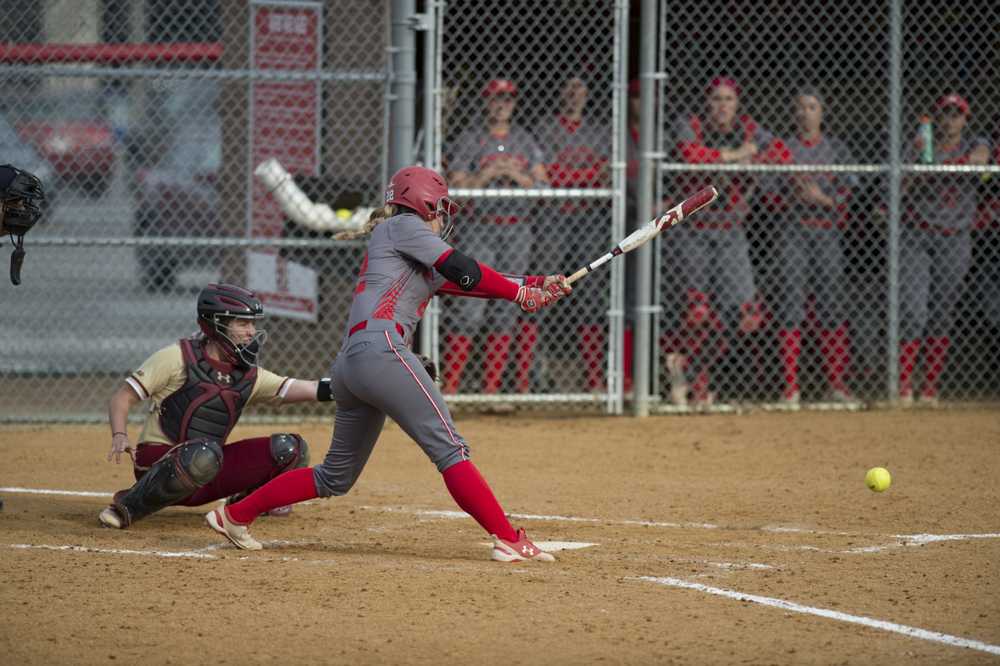 Senior infielder Kaitlin Sahlinger leads the Patriot League with 336 putouts leading up to BU's Tuesday matchup against Providence. PHOTO BY MADDIE MALHOTRA/DAILY FREE PRESS STAFF