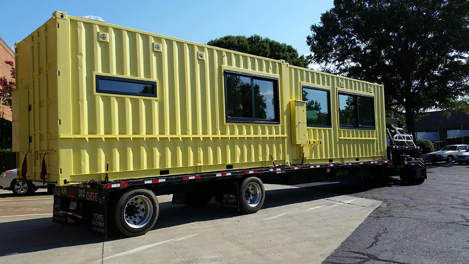 The Innovation and Design Building in the Seaport District will have eight shipping container restaurants, which will begin to operate over the next several weeks. PHOTO COURTESY THE INNOVATION AND DESIGN BUILDING