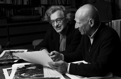 Director Wim Wenders talks with photographer Sebastião Salgado, the subject of his new documentary, “Salt of the Earth.” PHOTO COURTESY OF SONY PICTURES CLASSICS