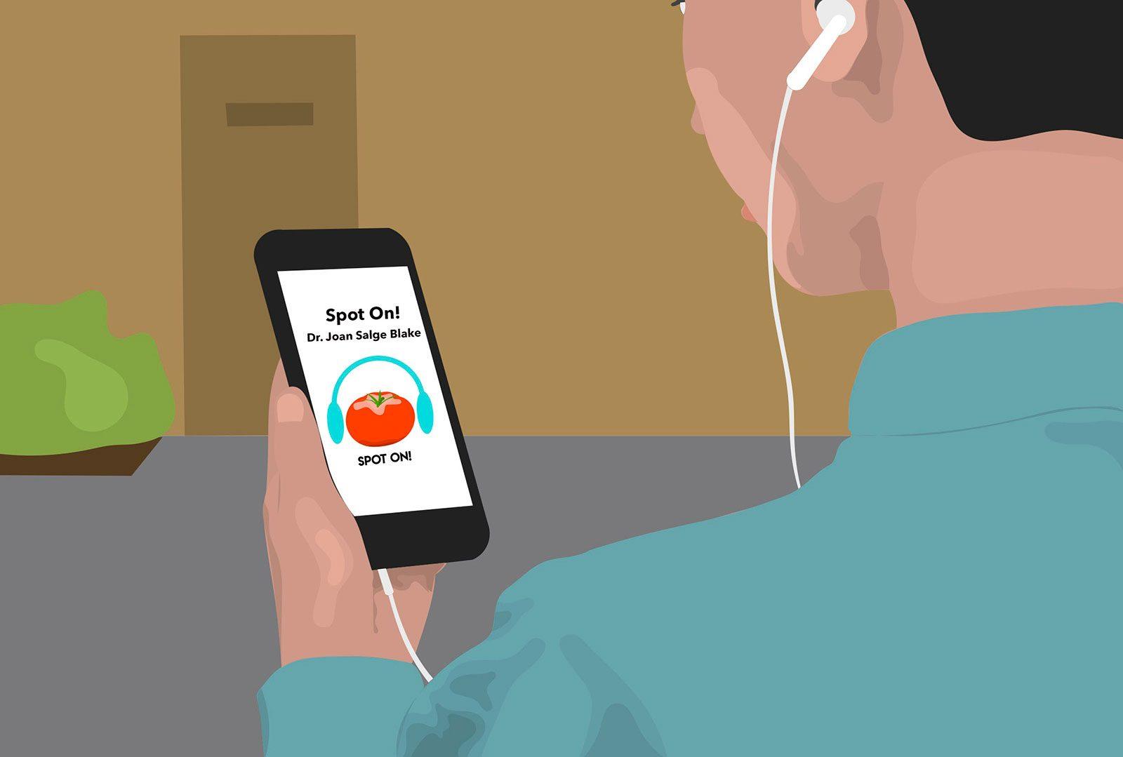 A BU alumnus and professor in the Sargent College of Health and Rehabilitation Sciences, Blake was inspired to start her podcast after hearing many of the questions posed by her students in class. GRAPHIC BY HANNAH YOSHINAGA/ DAILY FREE PRESS STAFF