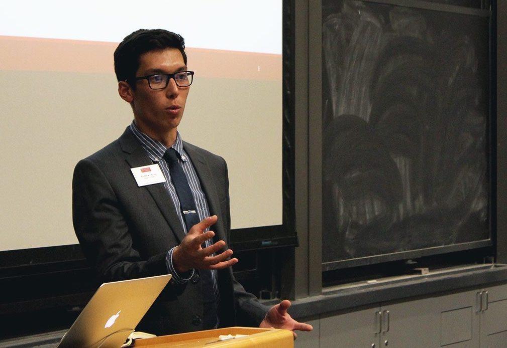 Boston University Student Government Senate Chair Andrew Chiao. RACHEL SHARPLES/ DFP STAFF