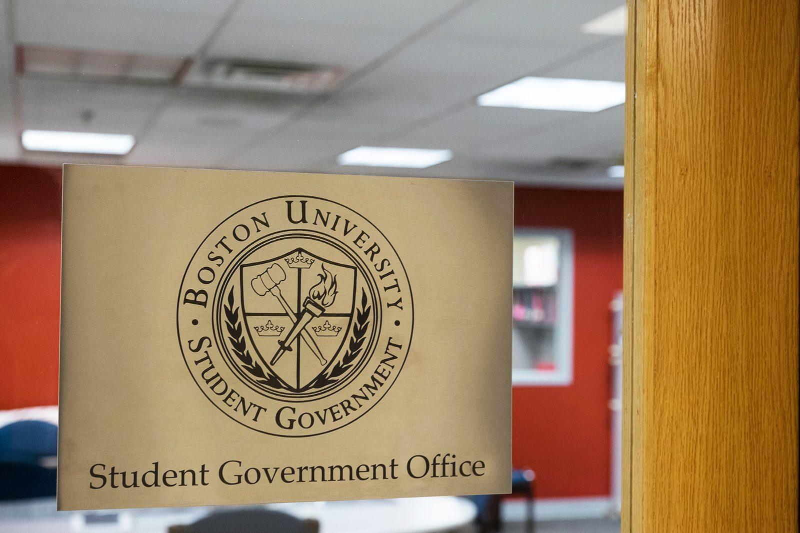 The Boston University Student Government Office in the basement of the George Sherman Union. SG’s Senate met Monday night. BRIAN SONG/ DFP FILE