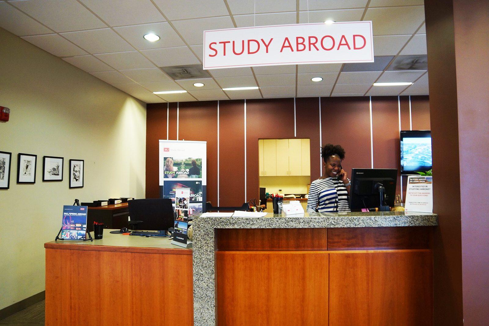Sean Osner, a former BU student who currently works for the United States Agency for International Development (USAID) said he was inspired by a study abroad trip to Niger he took while he was a student. PHOTO BY SYDNEY MAES/ DAILY FREE PRESS STAFF