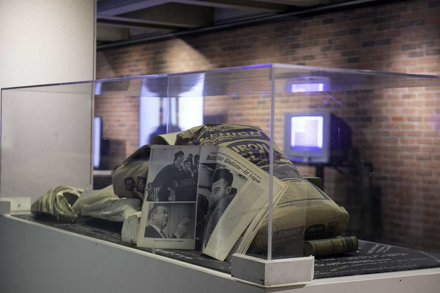 “A Summer Proposal: Boston City Hall," which is on exhibit until Aug. 18, features eight artists from the Greater Boston area. PHOTO BY MADDIE MALHOTRA/ DAILY FREE PRESS STAFF