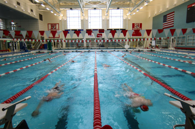 The men's and women's swimming and diving teams swept aside Colgate. PHOTO BY OLIVIA NADEL/DFP FILE PHOTO