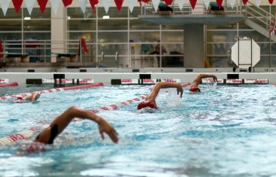 The BU swimming and diving teams closed their fall season with losses to Yale and UConn. PHOTO BY OLIVIA NADEL/ DFP FILE PHOTO