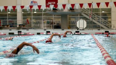 The Boston University men's and women's swimming and diving teams combined to go 5-1 over the weekend. PHOTO BY OLIVIA NADEL/ DFP FILE PHOTO 