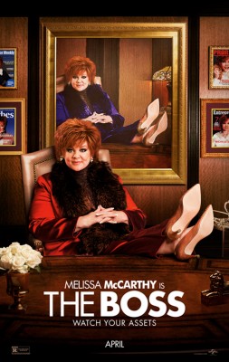 Melissa McCarthy delivers nonstop laughs as Michelle, a mogul convicted of insider trading, in her new comedy, “The Boss.” The film opens Friday. PHOTO COURTESY UNIVERSAL PICTURES