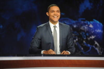 NEW YORK, NY - SEPTEMBER 28:  Trevor Noah hosts Comedy Central's "The Daily Show with Trevor Noah" premiere on September 28, 2015 in New York City.  (Photo by Brad Barket/Getty Images for Comedy Central)