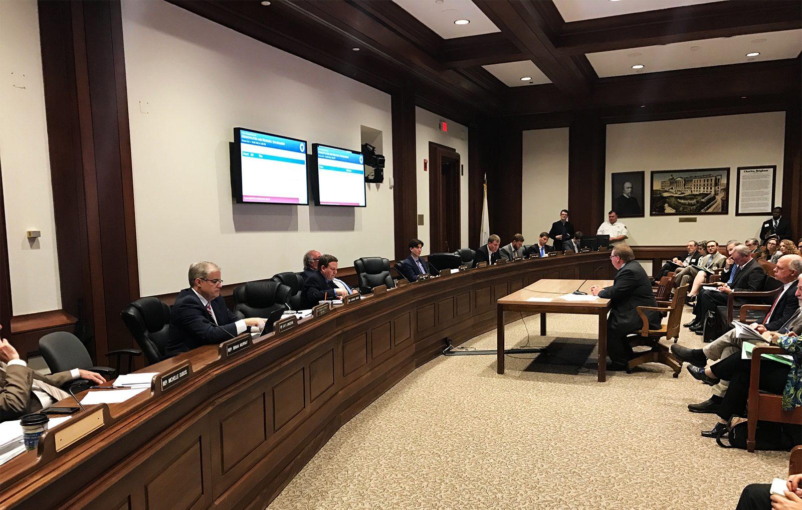 The Massachusetts Smart Growth Alliance organizes a Great Neighborhoods Legislative Hearing Tuesday morning at the Massachusetts State House. PHOTO BY TILL KAESLIN/ DAILY FREE PRESS STAFF