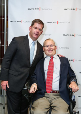 Boston Mayor Martin Walsh has designated Oct. 20 as “Travis Roy Day” to honor the former Boston University hockey player that only made it 11 seconds into his career before he was critically injured. PHOTO COURTESY DAN BUSLER PHOTOGRAPHY