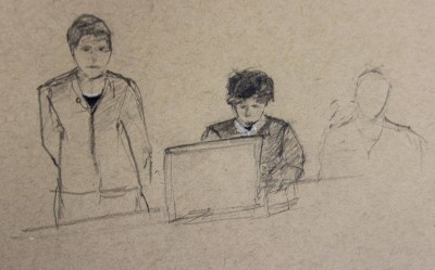 The trial for Dzhokhar Tsarnaev continued Thursday with 10 witnesses called on by the prosecution. ILLUSTRATION BY COURTNEY DUTRA/DAILY FREE PRESS STAFF