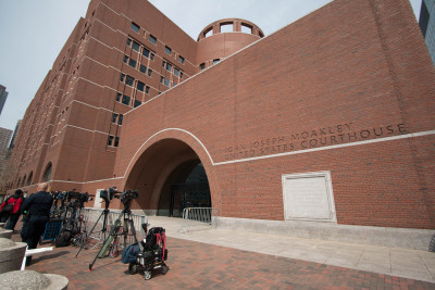 Dzhokhar Tsarnaev’s first appeal trial was held Tuesday at the John Joseph Moakley United States Courthouse in Boston. PHOTO BY NIKKI GITTER/DFP FILE PHOTO
