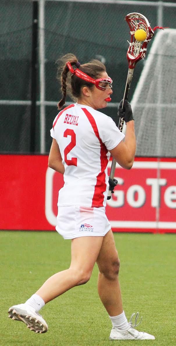 Sophomore midfielder Kaitlin Belval matched her career-high with two goals against Colgate on Wednesday. PHOTO BY ABIGAIL FREEMAN/ DAILY FREE PRESS STAFF