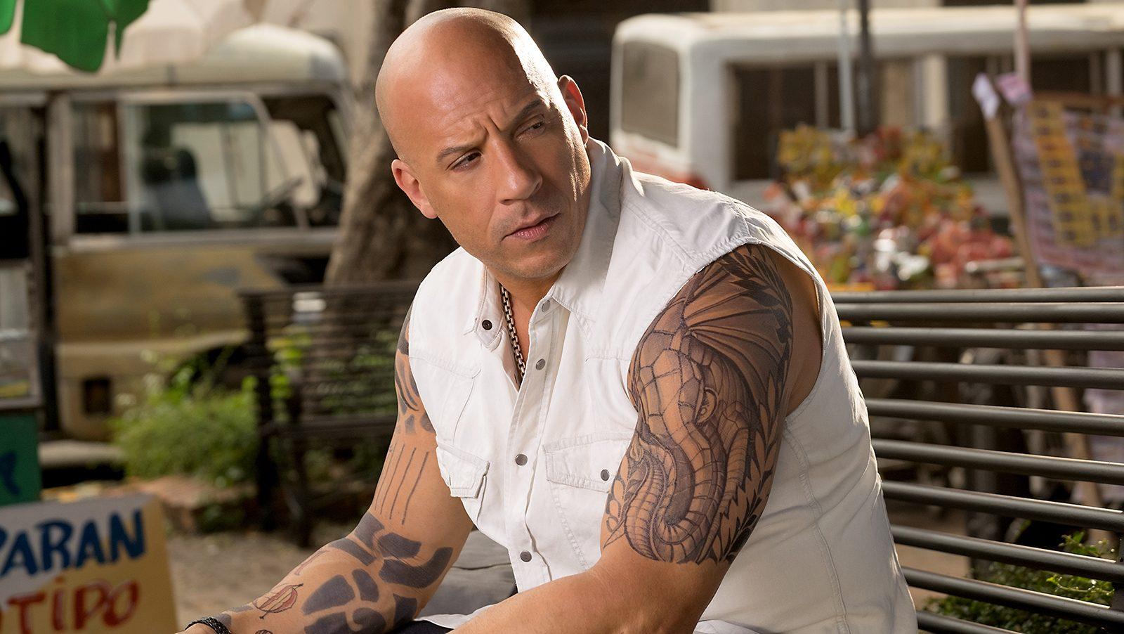 Vin Diesel as Xander Cage in xXx: RETURN OF XANDER CAGE by Paramount Pictures and Revolution Studios