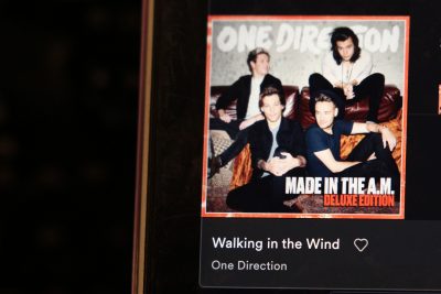 walking in the wind by one direction on spotify