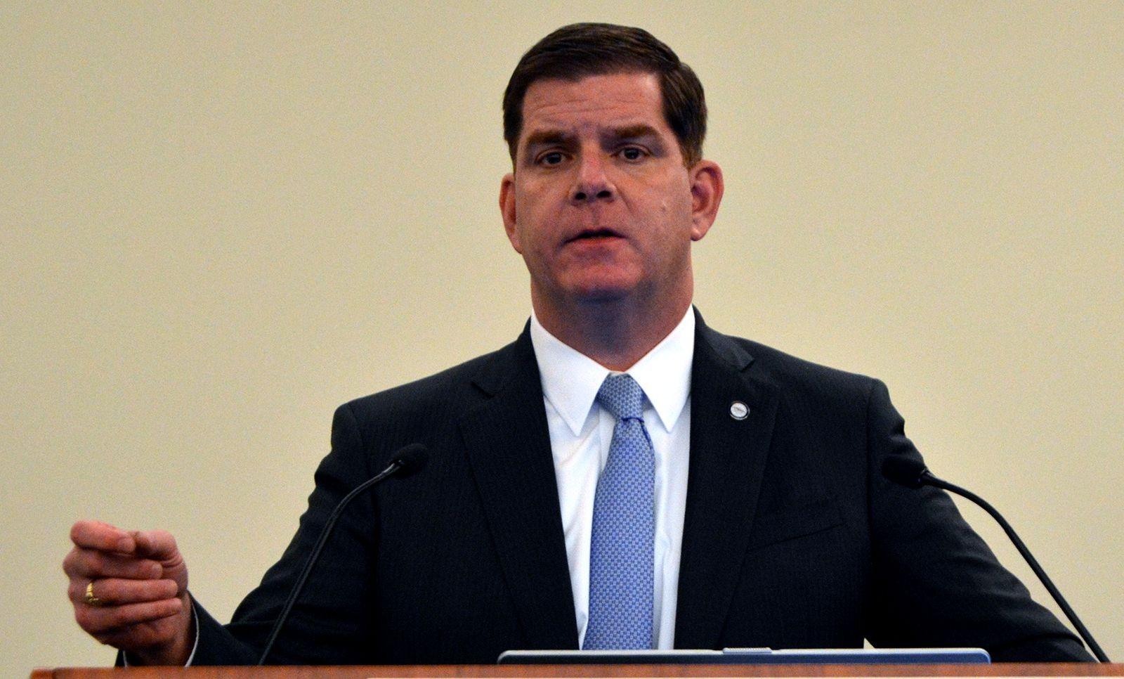 Boston Mayor Martin Walsh invited constituents to participate in a question-and-answer discussion with him via Twitter Chat on Wednesday. PHOTO BY ERIN BILLINGS/DFP FILE PHOTO