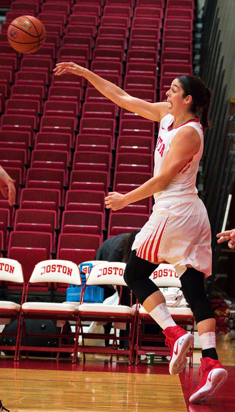 Sophie Beaudry recorded 10 points and seven rebounds in the loss. PHOTO BY JOHN KAVOURIS/ DAILY FREE PRESS STAFF
