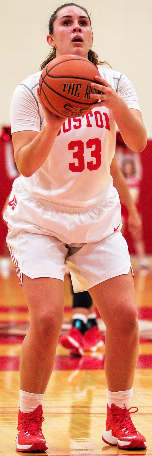 Meghan Green got the start and played well on Senior Day. PHOTO BY JOHN KAVOURIS/ DAILY FREE PRESS STAFF