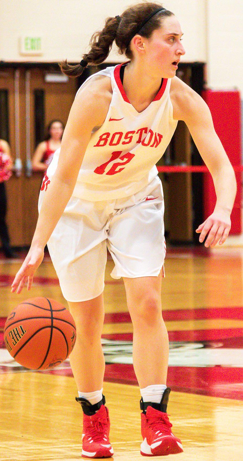 Senior Sarah Hope was the Terriers' leading scorer in their win over Loyola. PHOTO BY JOHN KAVOURIS/ DAILY FREE PRESS STAFF