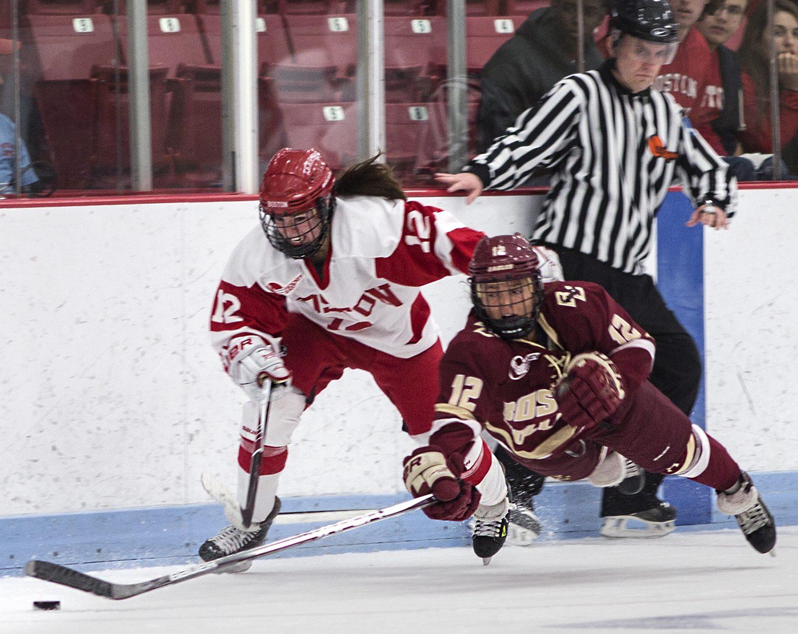 Junior forward Victoria Bach has five goals and seven assists through BU's first nine games. PHOTO BY SARAH SILBIGER/ DAILY FREE PRSS STAFF
