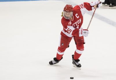 Senior captain Alexis Crossley now has seven points on the year. PHOTO BY JUSTIN HAWK/ DAILY FREE PRESS STAFF 