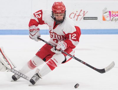 Junior forward Victoria Bach's 23 points are tied for first on the team. PHOTO BY JUSTIN HAWK/ DAILY FREE PRESS STAFF 