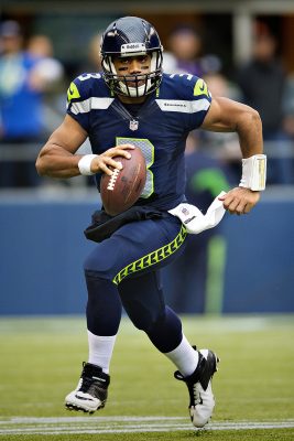 Russell Wilson threw for 225 yards Sunday, but his team failed to score a touchdown. PHOTO COURTESY WIKIMEDIA COMMONS 